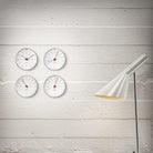 Arne Jacobsen Clocks 43686 Bankers Barometer in White/Black/Red