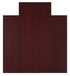 Dark Cherry Chair Mat Plush Bamboo with lip