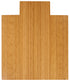 Natural Chair Mat Deluxe Bamboo with lip