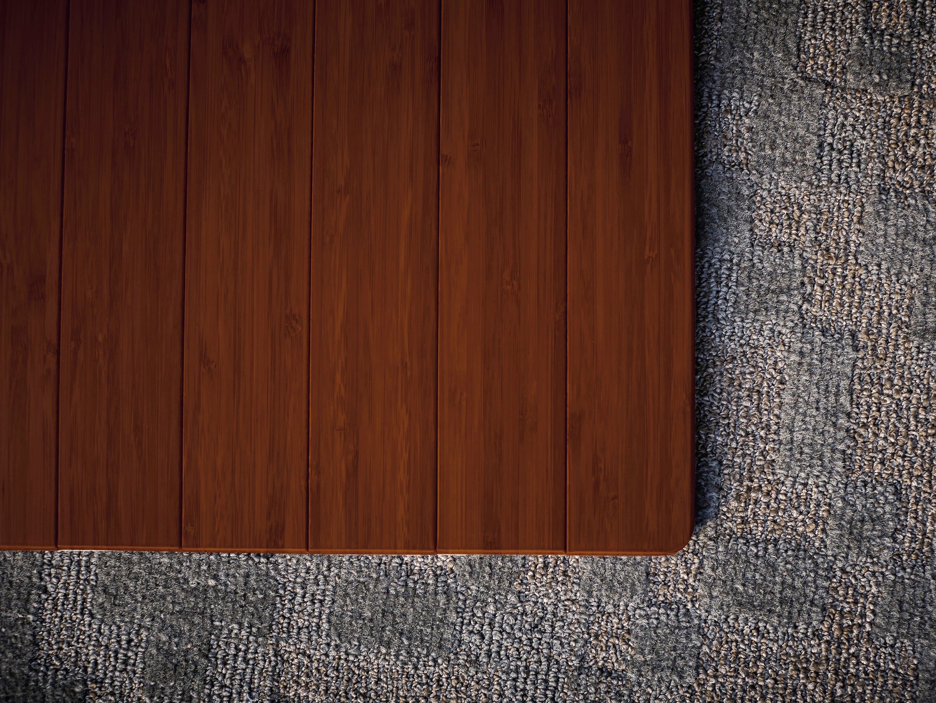 Walnut Chair Mat Standard Bamboo