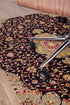 Altamira 1/4 Chair Mat Brown, Orange & Black