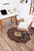 Altamira 1/4 Chair Mat Brown, Orange & Black