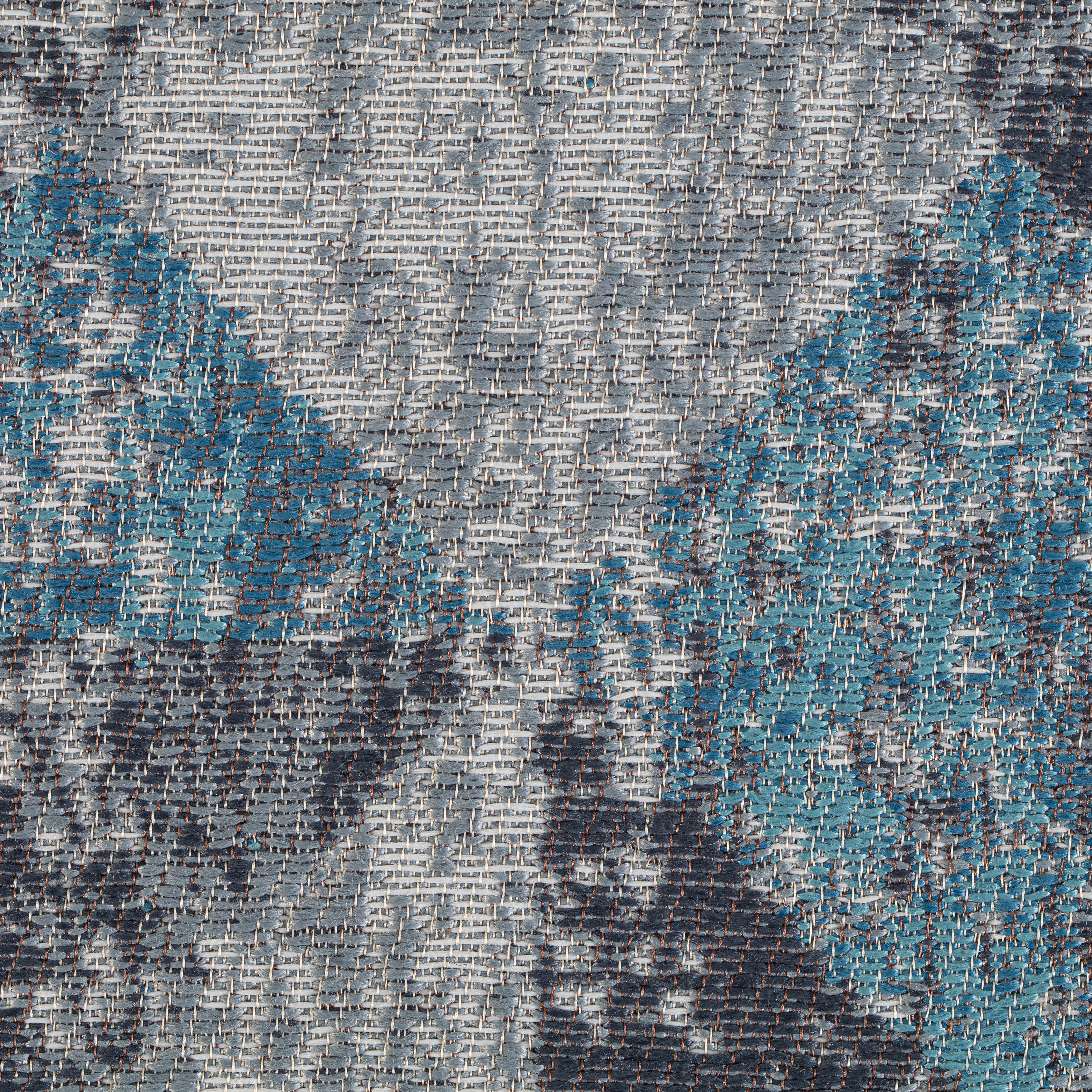 Tromso 1/4 Chair Mat Blue & Gray