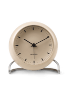 Arne Jacobsen Clocks 43693 City Hall Table Clock in Sandy Beige