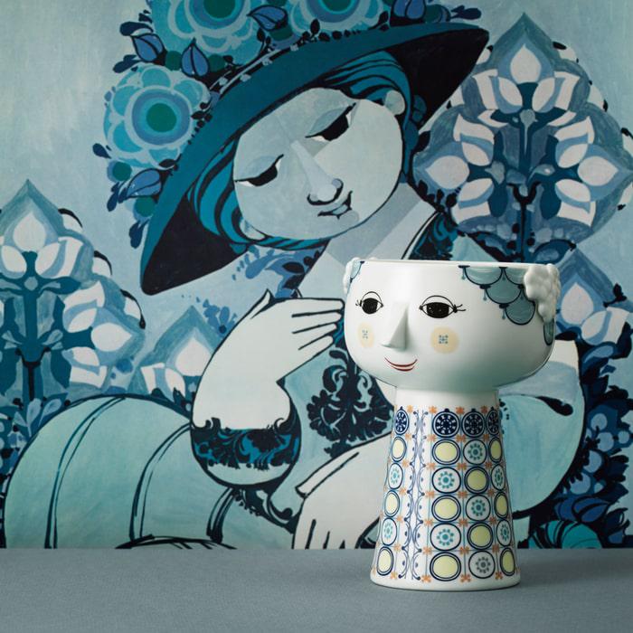 Bjørn Wiinblad 56511 Eva Vase in Dark Blue