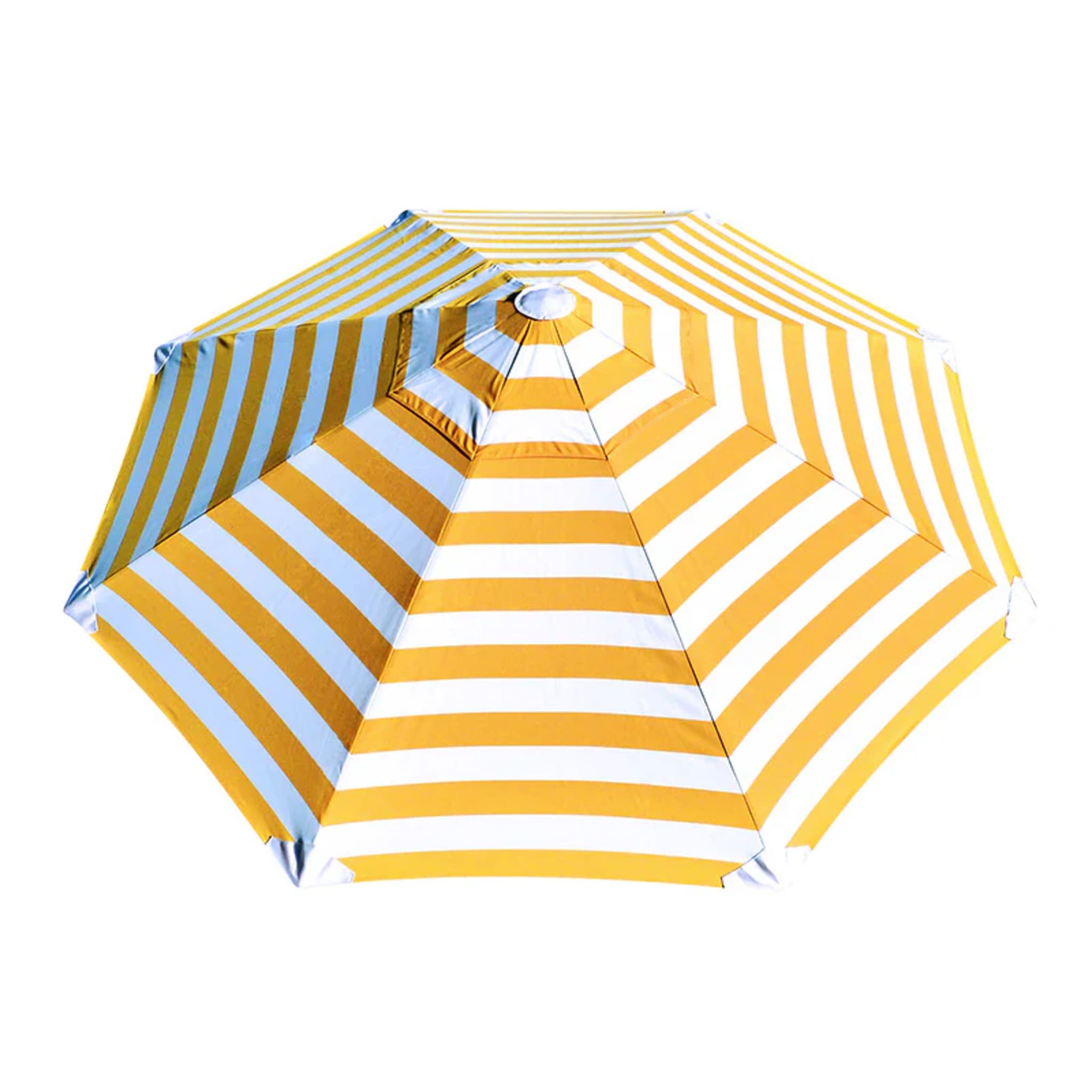Elegant marigold Caspar Patio Umbrella with 2.8m canopy, UPF50+ sun protection, and durable materials for stylish outdoor spaces.