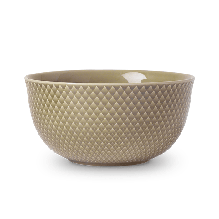 Lyngby Porcelæn 201850 Rhombe Earth Serving Bowl in Clay