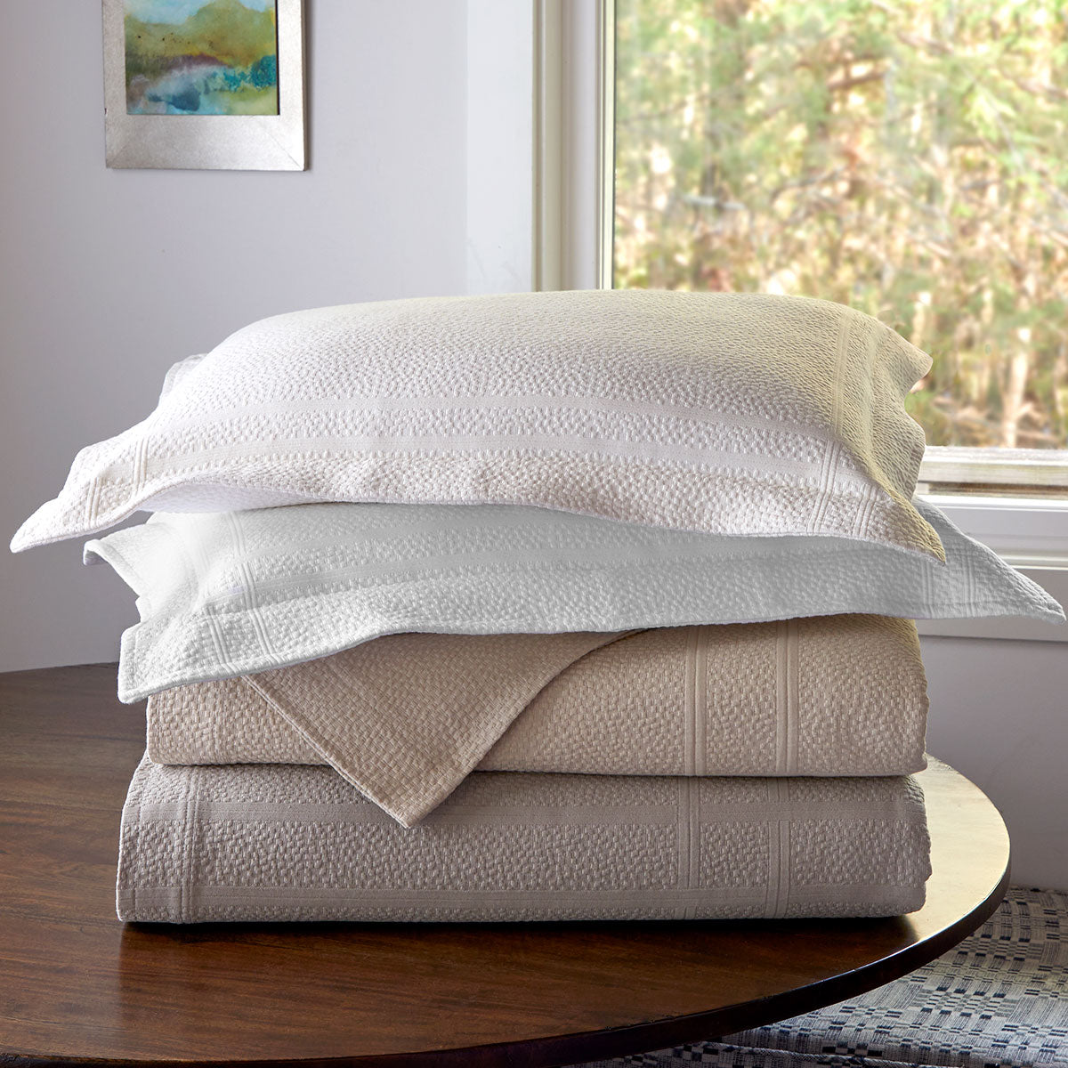 Peacock Alley ALY -SW6 CHB  Coverlets Beige