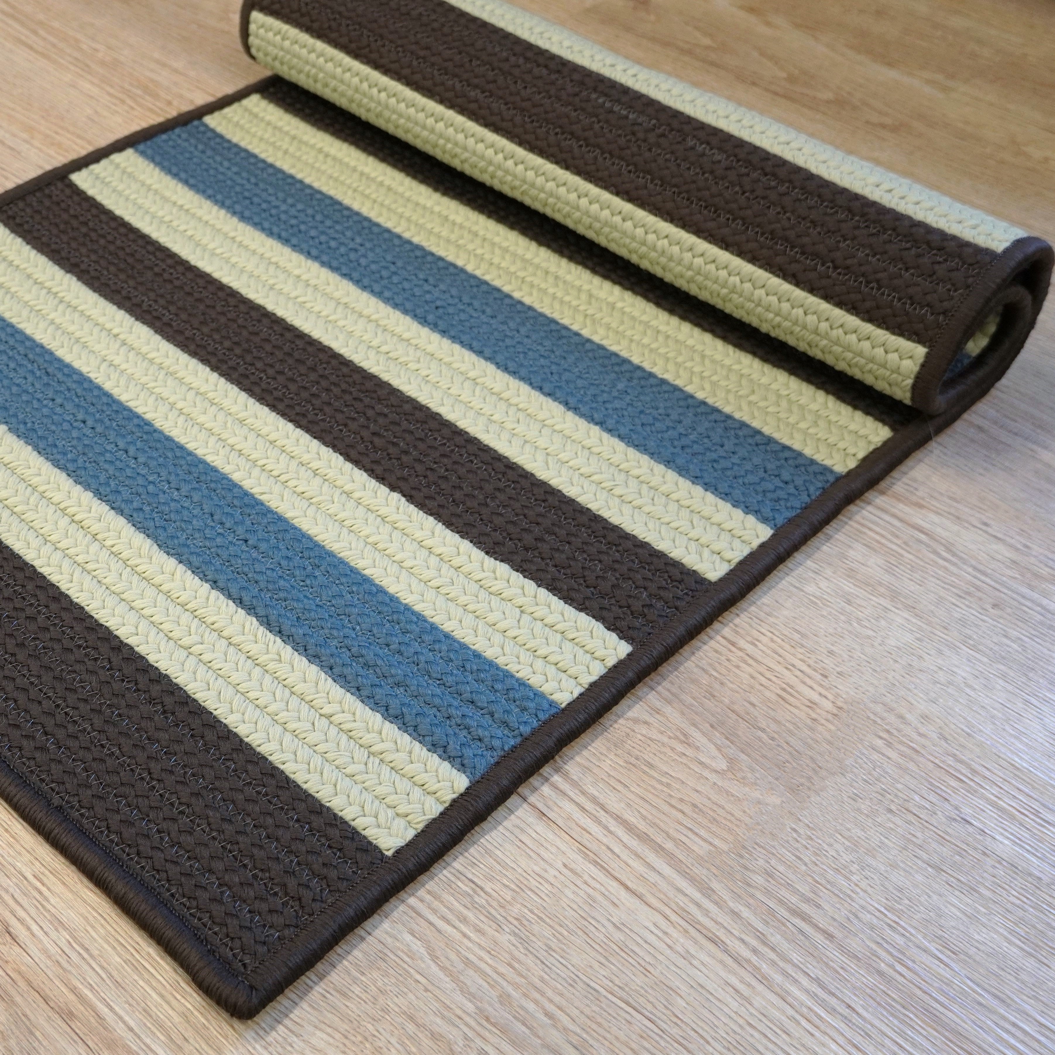 Reed Stripe Runner Sapphire Earth ED97