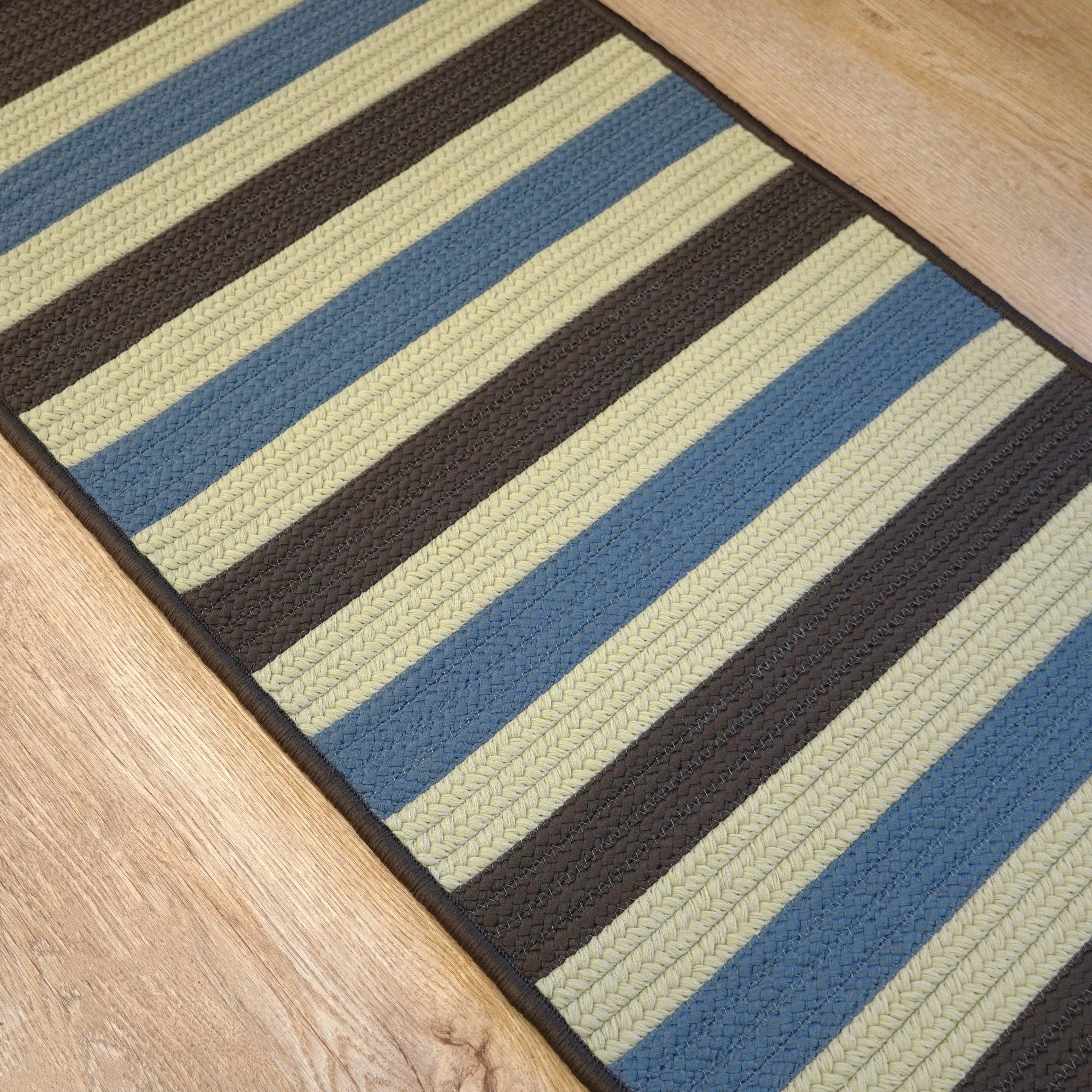 Reed Stripe Runner Sapphire Earth ED97