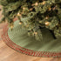 Bordered Under-Tree Christmas Reversible Round Rug Green EE12