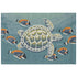 Frontporch Turtle And Fish Blue