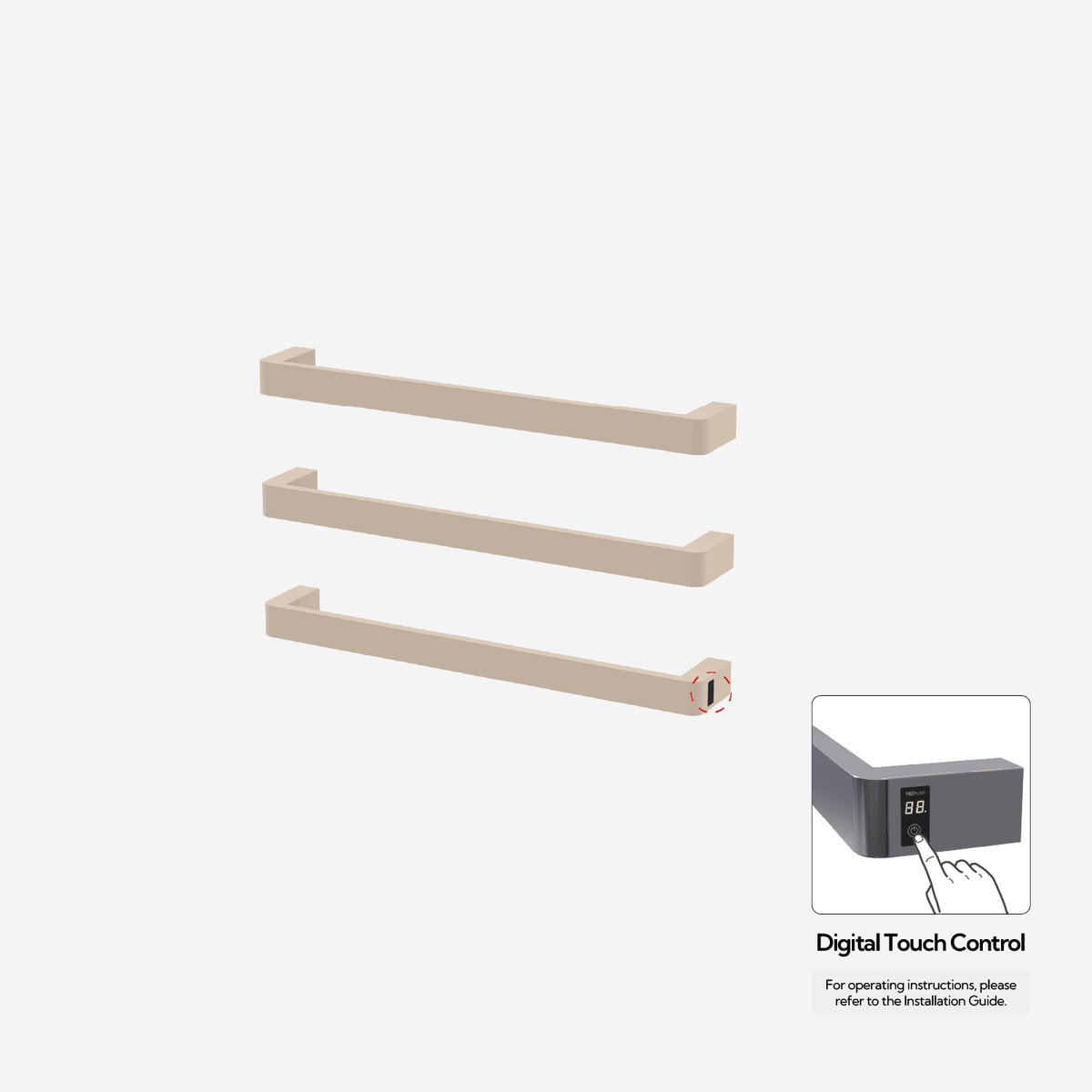 P&Bhusri G12-M-HYW-ME G12 Towel Warmer in Harvest Yellow