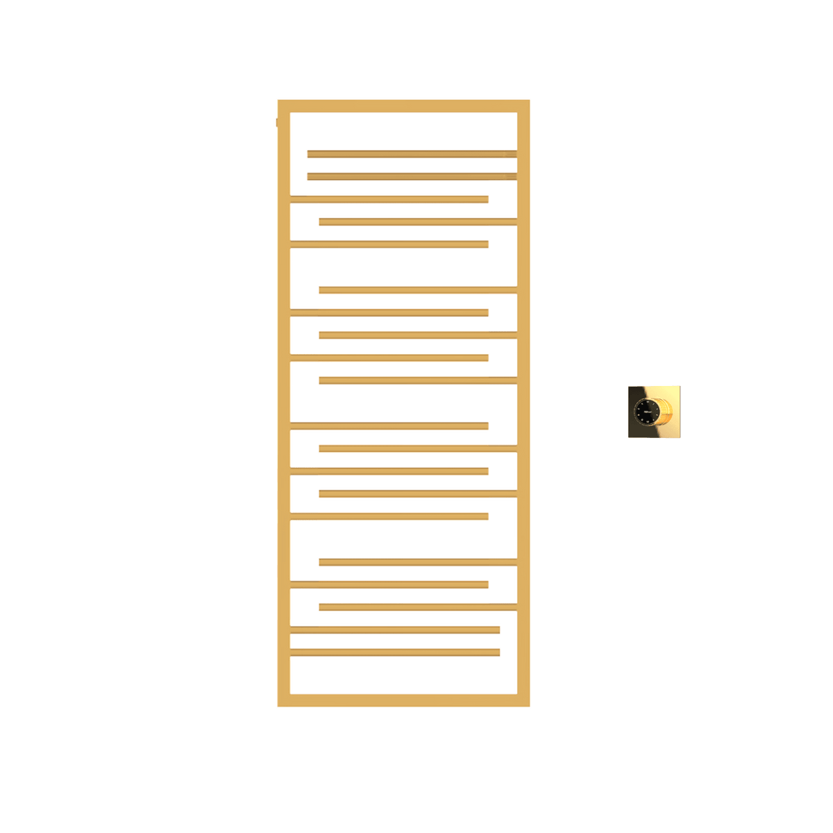 P&Bhusri G22-M-24K-XM G22 Towel Warmer in PVD 24K Gold