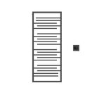 P&Bhusri G22-M-BBN-XM G22 Towel Warmer in PVD Brushed Black Nickel