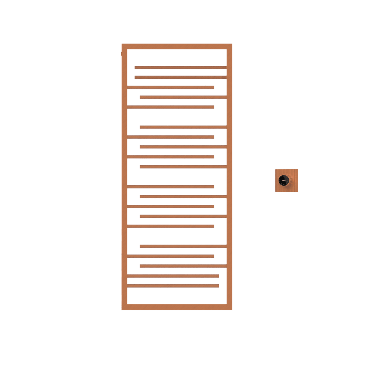 P&Bhusri G22-M-BRG-XM G22 Towel Warmer in PVD Brushed Rose Gold