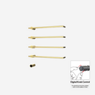 P&Bhusri G26-L-BLG-XY G26 Towel Warmer in PVD Brushed Luxury Gold