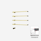P&Bhusri G26-L-PBR-XY G26 Towel Warmer in PVD Polished Brass