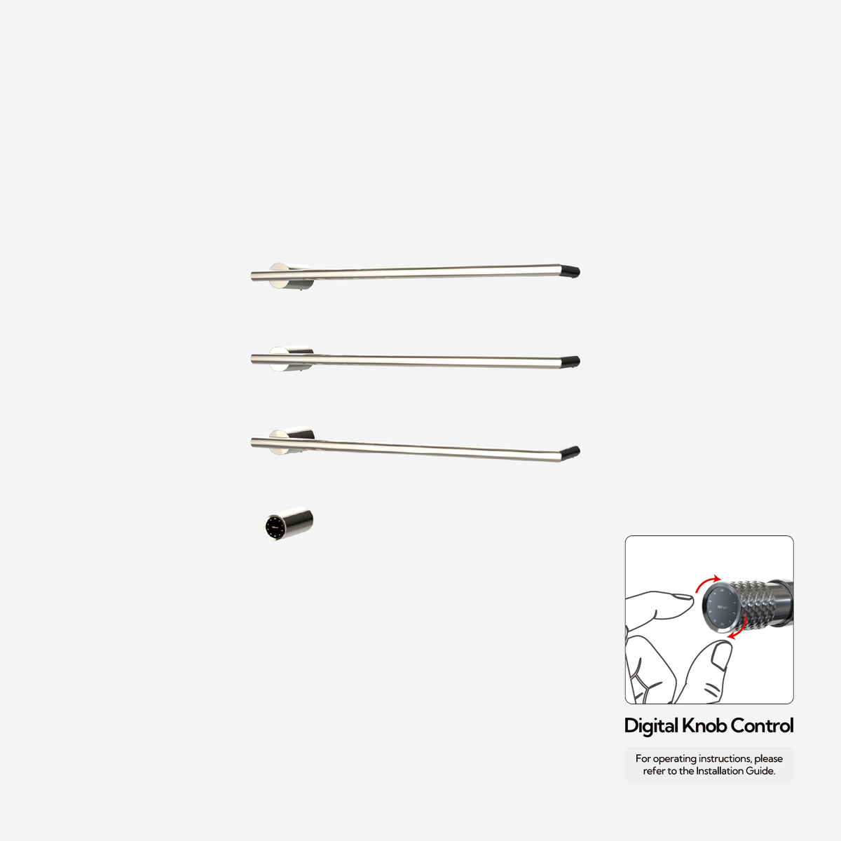P&Bhusri G26-M-PNI-XY G26 Towel Warmer in PVD Polished Nickel