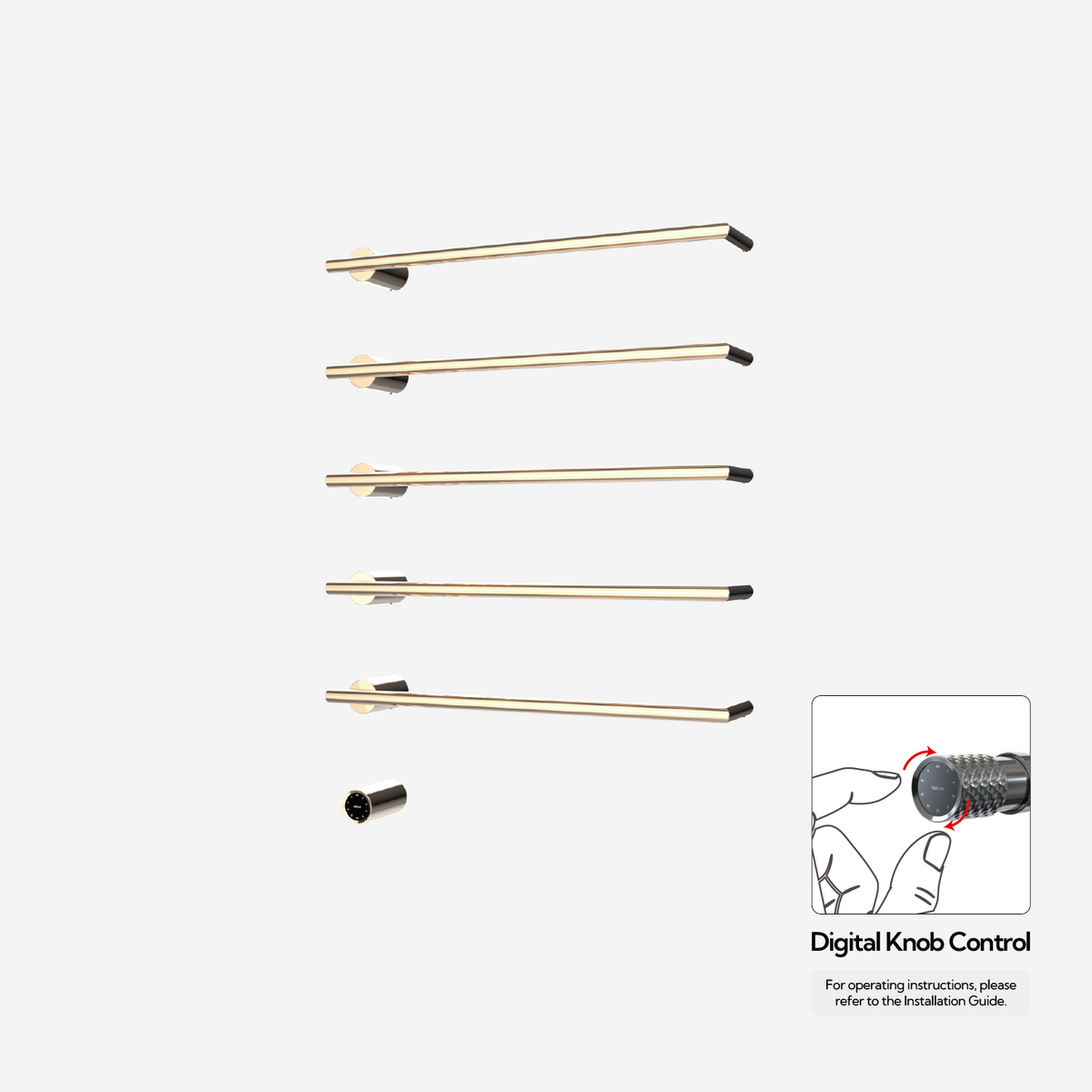 P&Bhusri G26-XL-PBZ-XY G26 Towel Warmer in PVD Polished Bronze