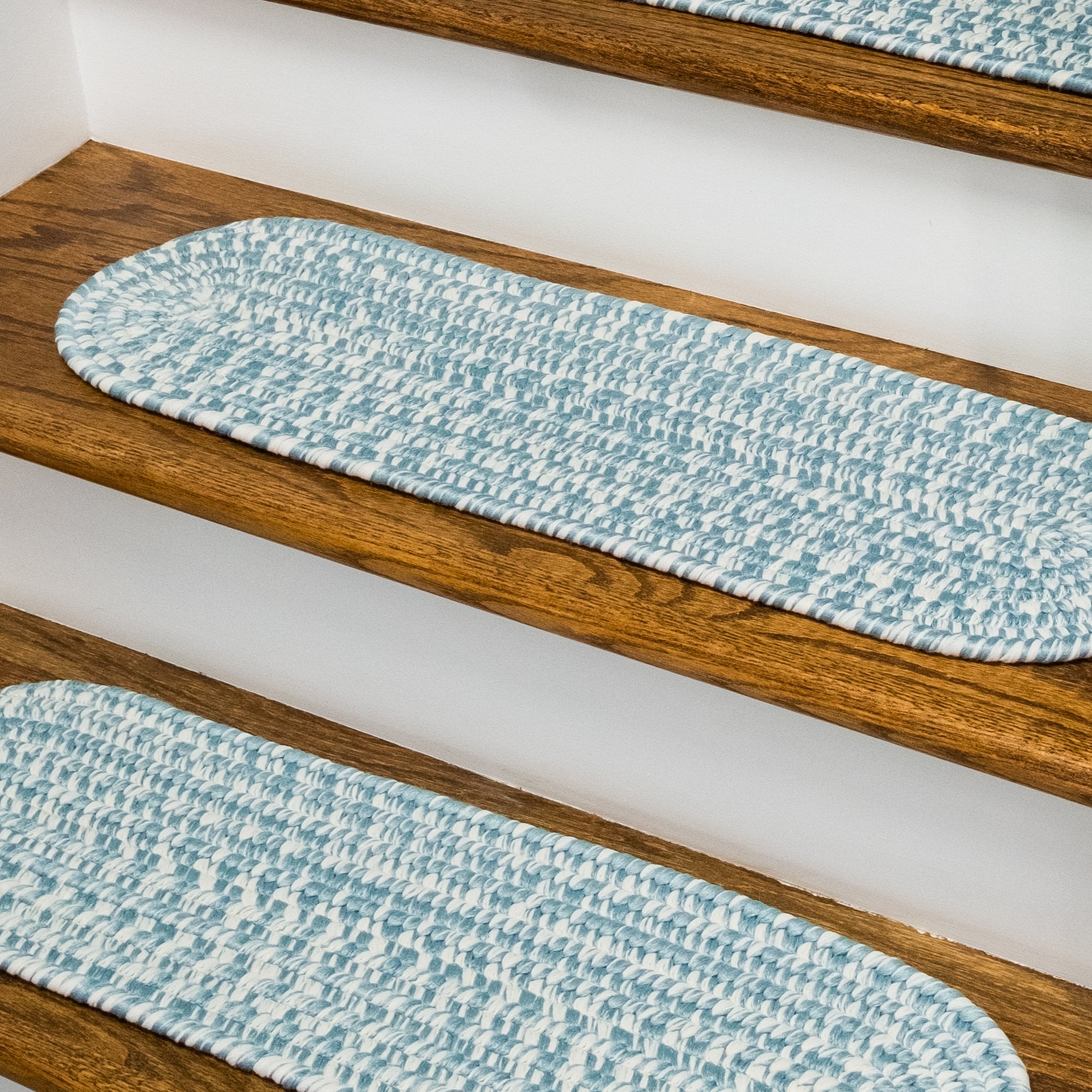 Howell Tweed Stair Treads Federal Blue HW01