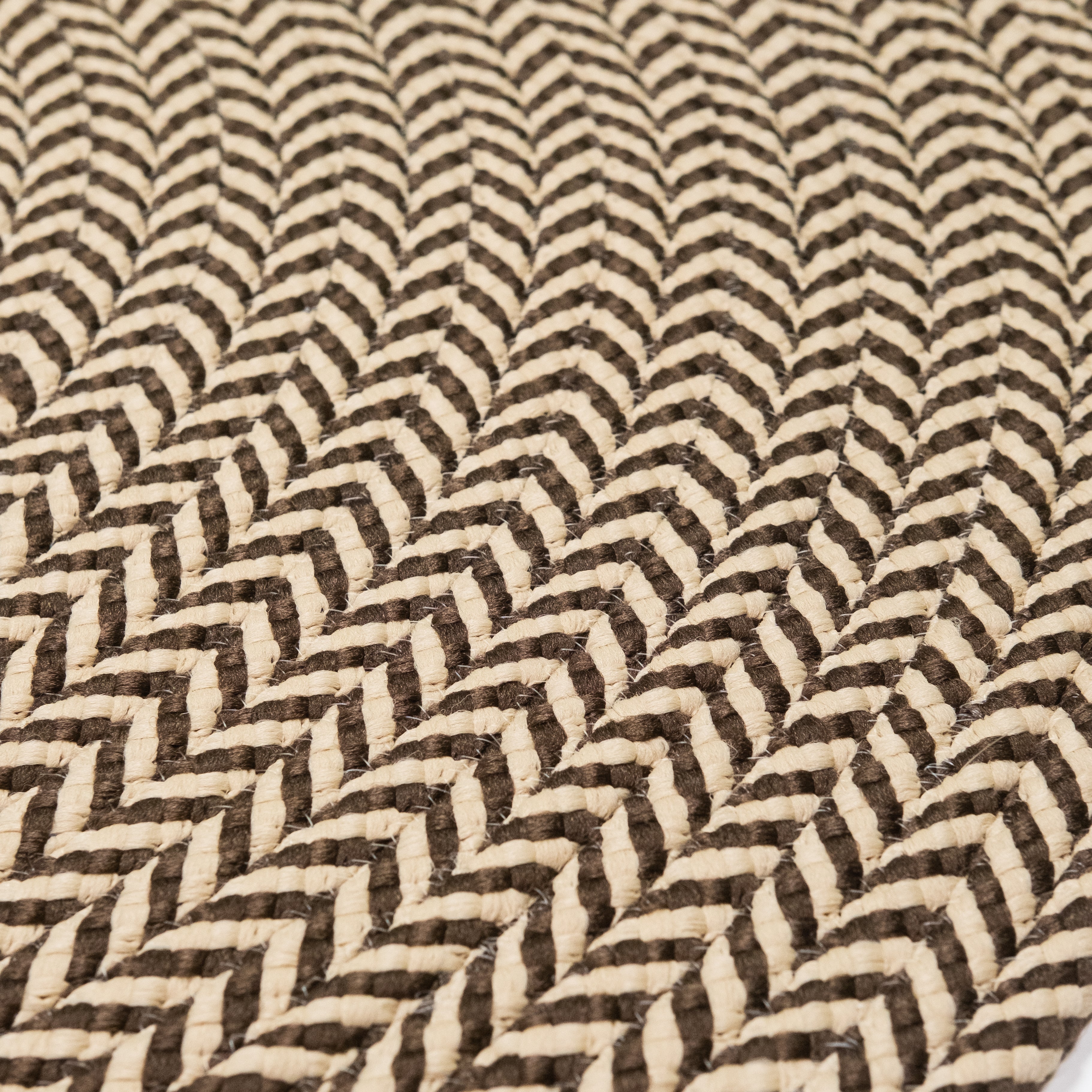 Ibiza Woven Chevron Doormats Bark IB02