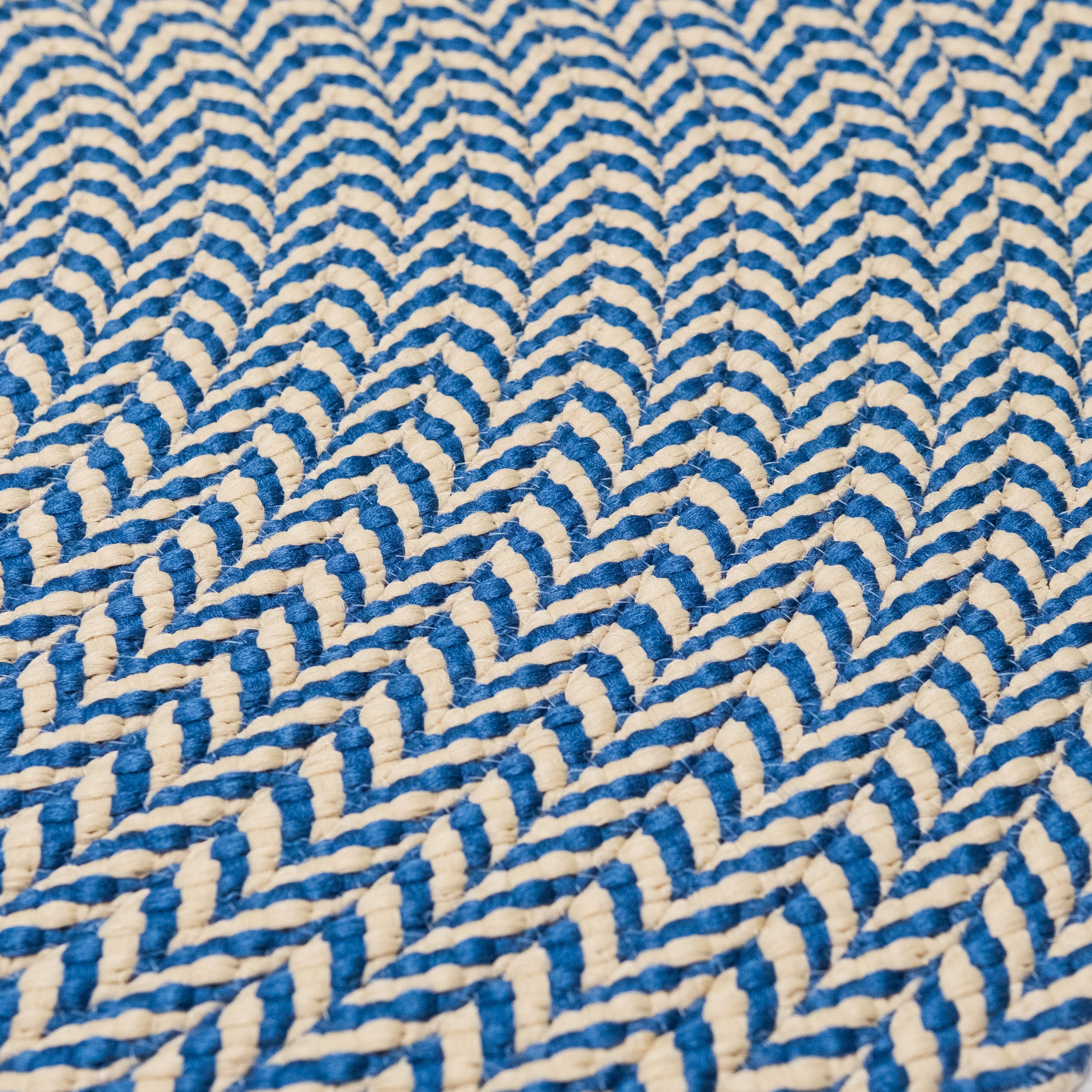 Ibiza Woven Chevron Doormats Marine IB03