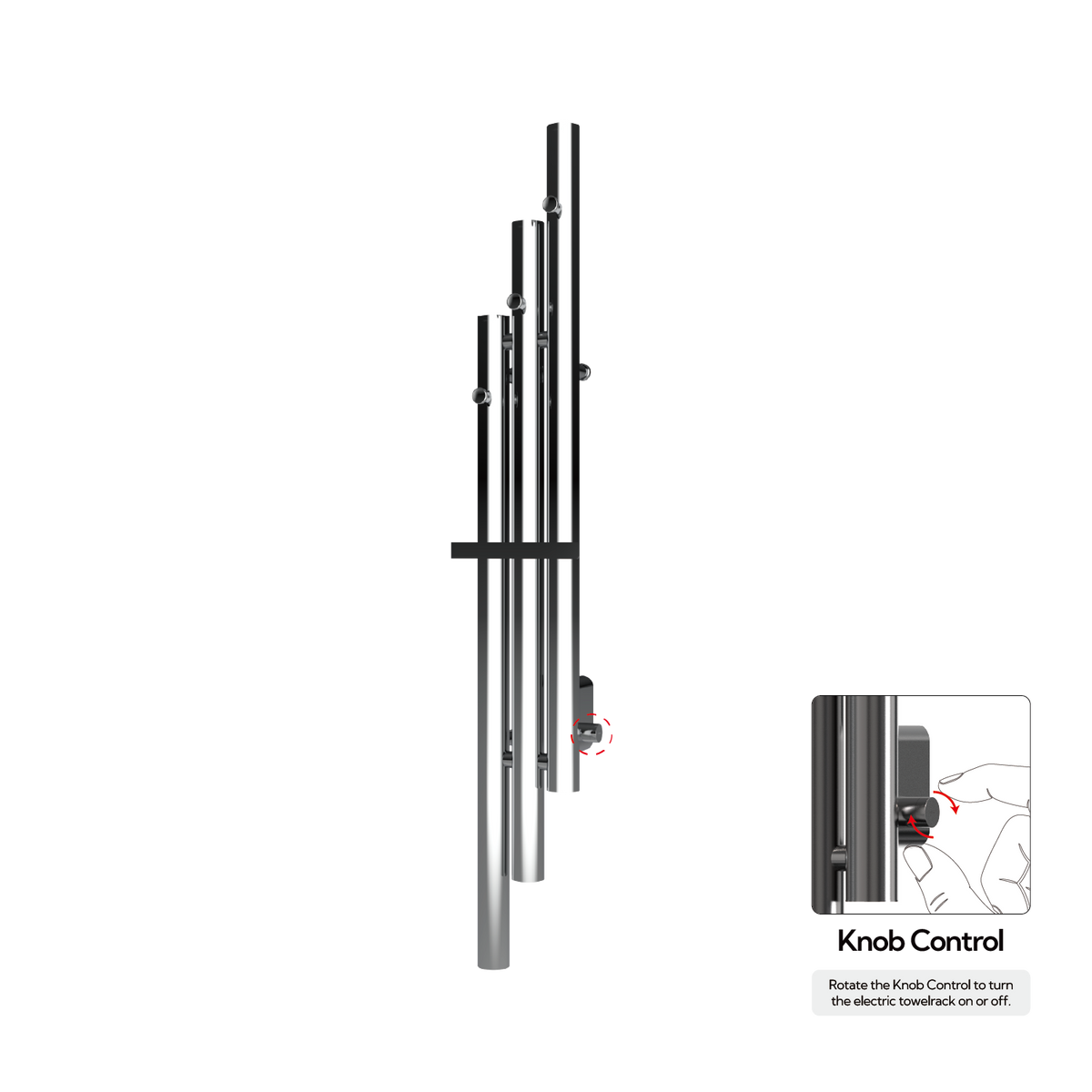 P&Bhusri K102-M-CHR-XK K102 Towel Warmer in Polished Chrome