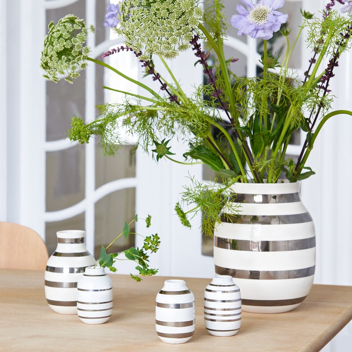 Kähler 691791 Omaggio Vase in Silver
