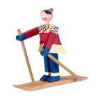 Kay Bojesen 39411 Skier Wooden Christmas Figurine in Multi