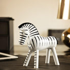 Kay Bojesen 39421 Zebra Wooden Figurine in Black/White