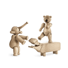 Kay Bojesen 39366 Liliput Wooden Figurine Set in Oak