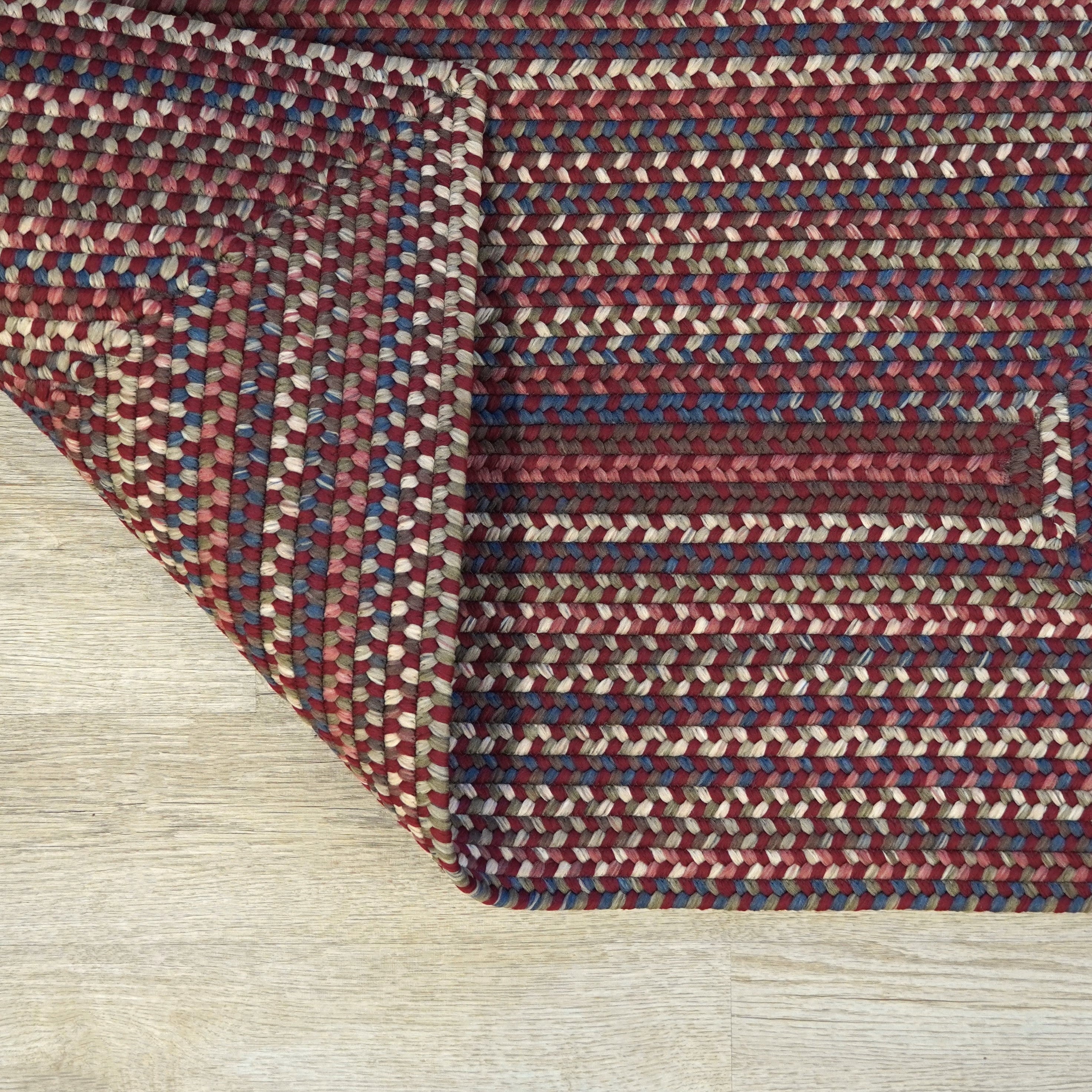 Lucid Braided Multi Square Rusted Red LU79