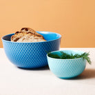 Lyngby Porcelæn 201910 Rhombe Color Serving Bowl in Blue