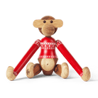 Kay Bojesen 39571 Christmas Jumper Monkey Wooden Figurine in Teak/Limba