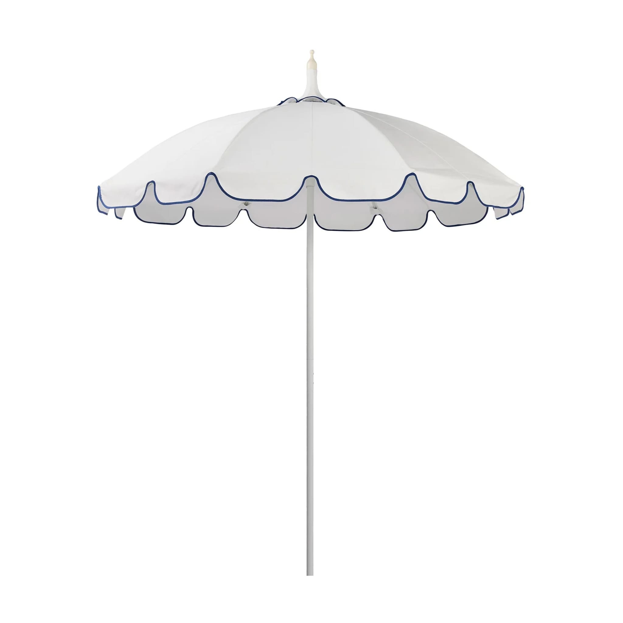 In White, the Pagoda Umbrella delivers crisp, architectural shade with UPF50+ protection and commercial-grade durability for refined outdoor spaces.