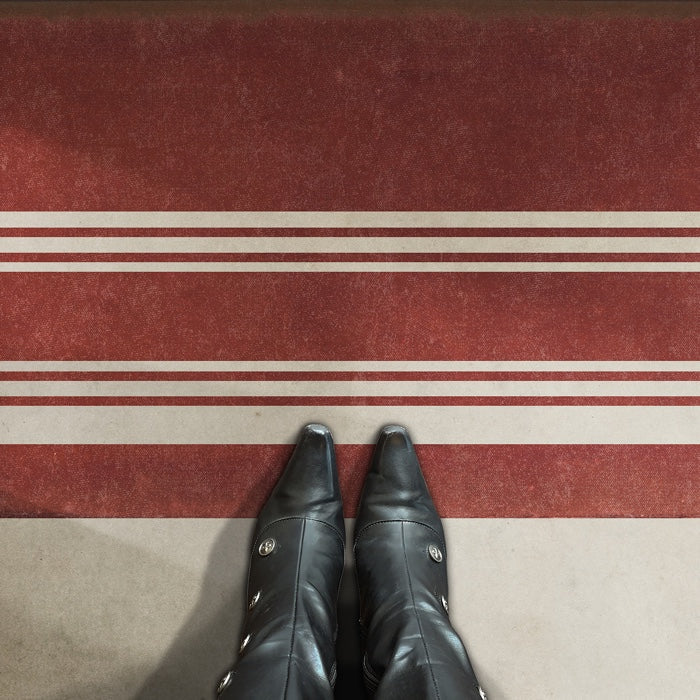 Organic Stripes Red And White