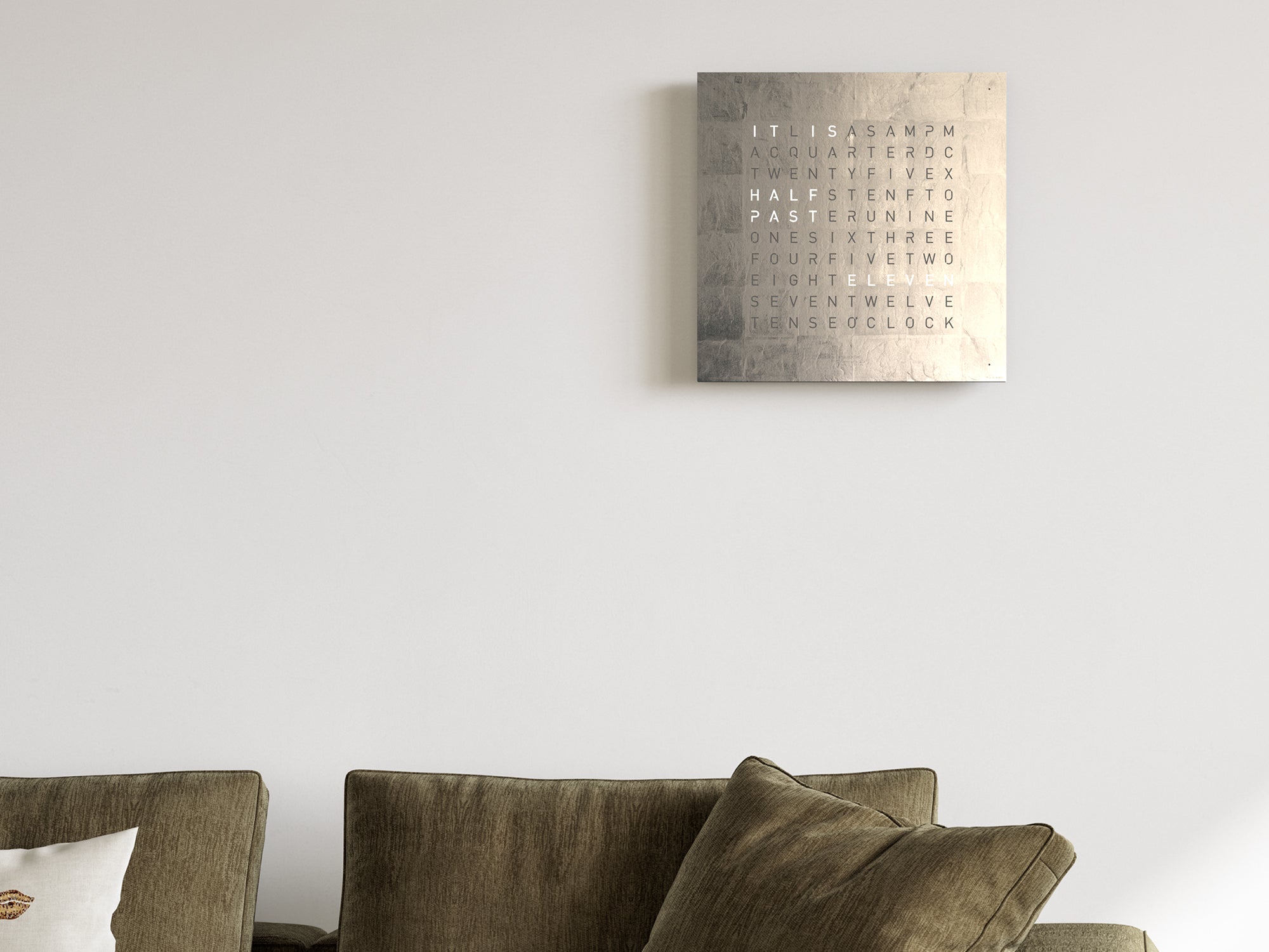 QLOCKTWO QT4BLPL QLOCKTWO EARTH 45 Creator's Edition Platinum