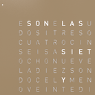QLOCKTWO FCHAPC QLOCKTWO Earth 45 Frontcover Hazelnut