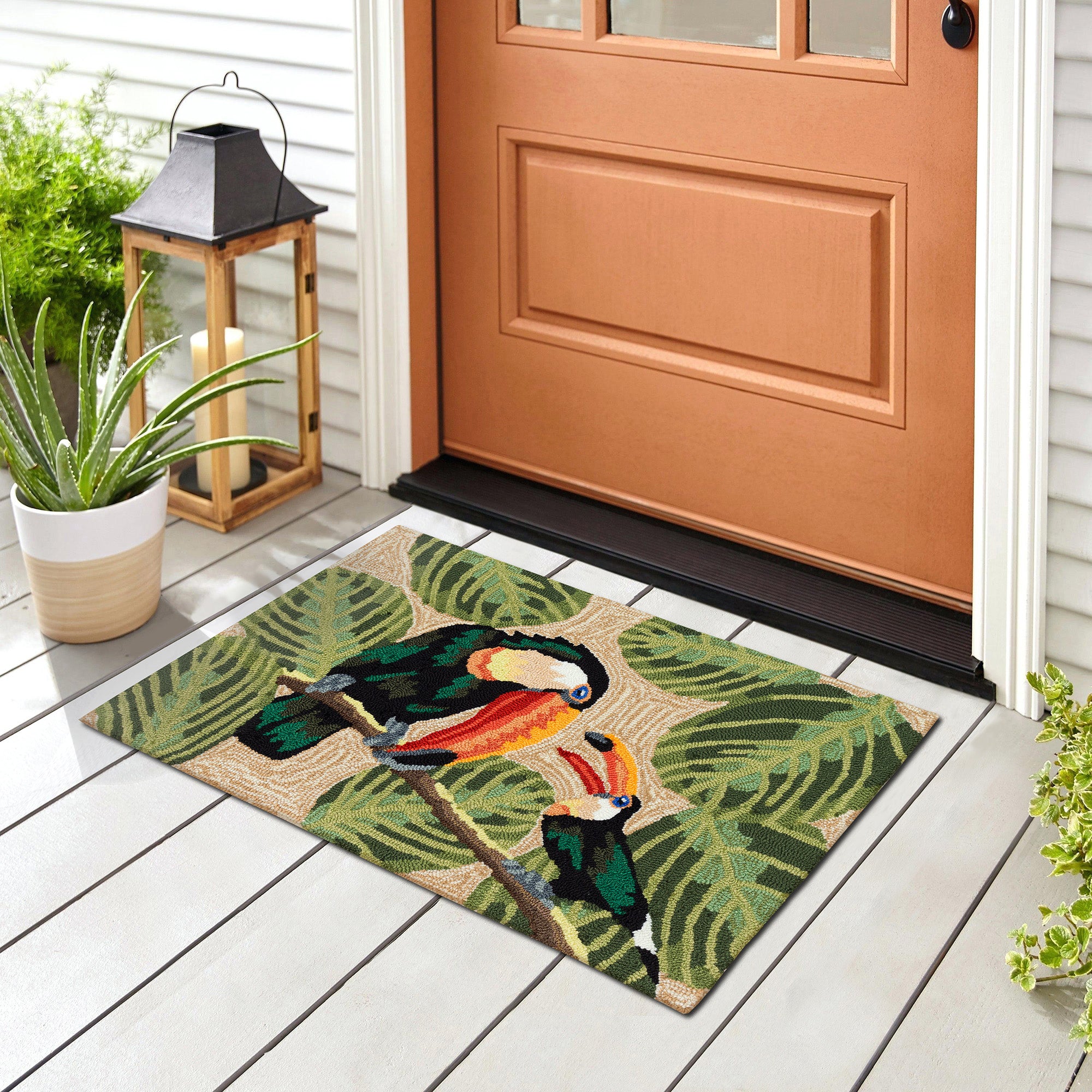 Frontporch Two Cute Toucans Natural