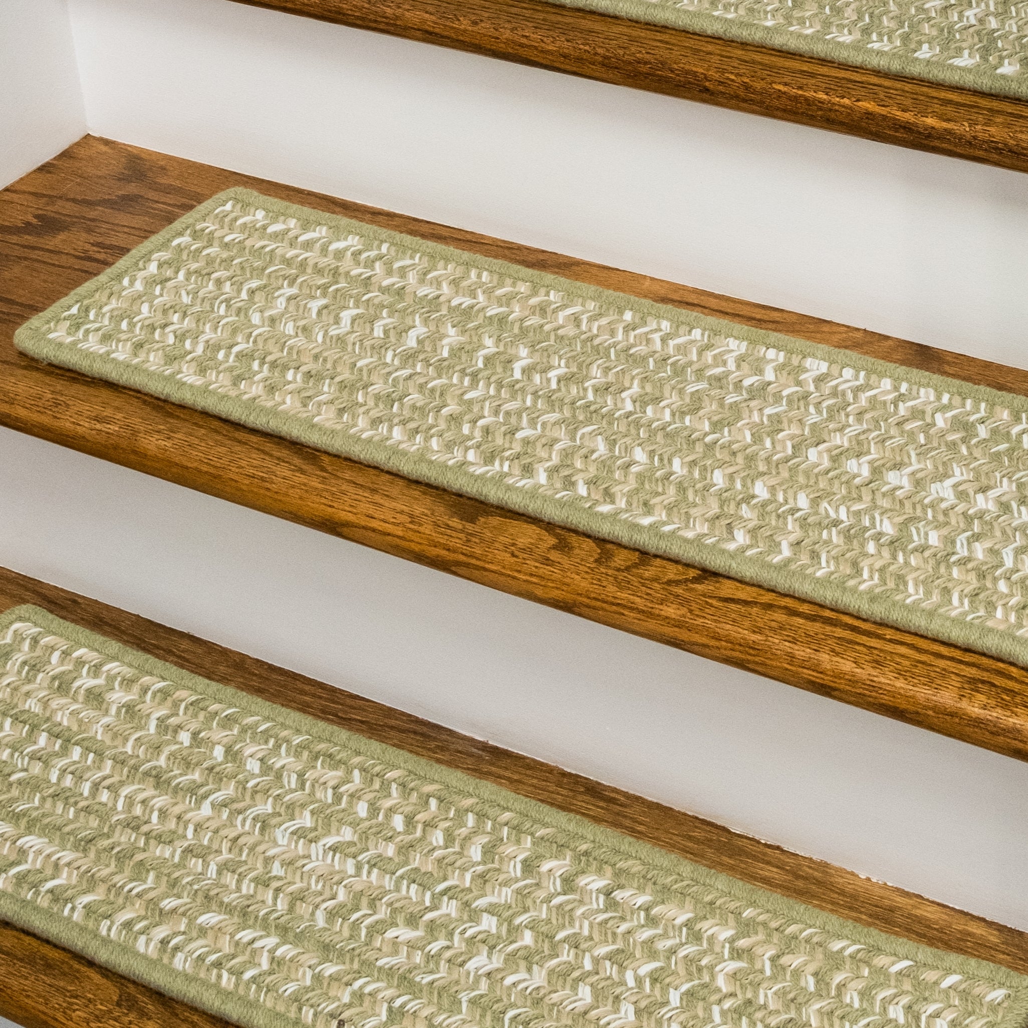 Monterey Wool Tweed Stair Treads Green RY29