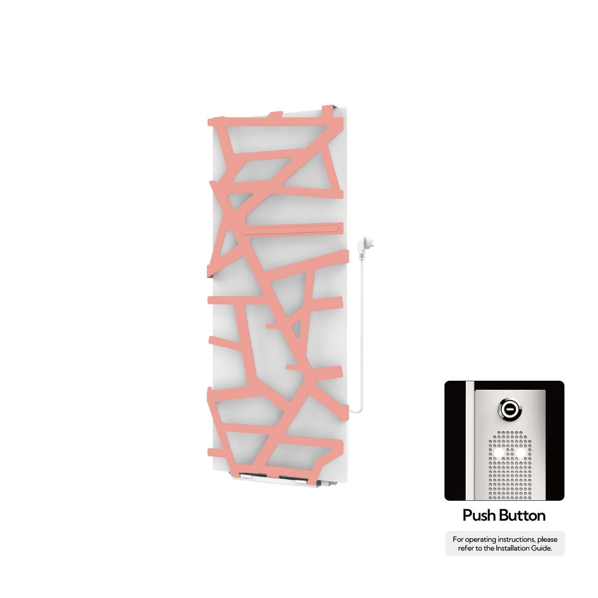 P&Bhusri S08-M-BPK-N S08 Towel Warmer in Blossom Pink
