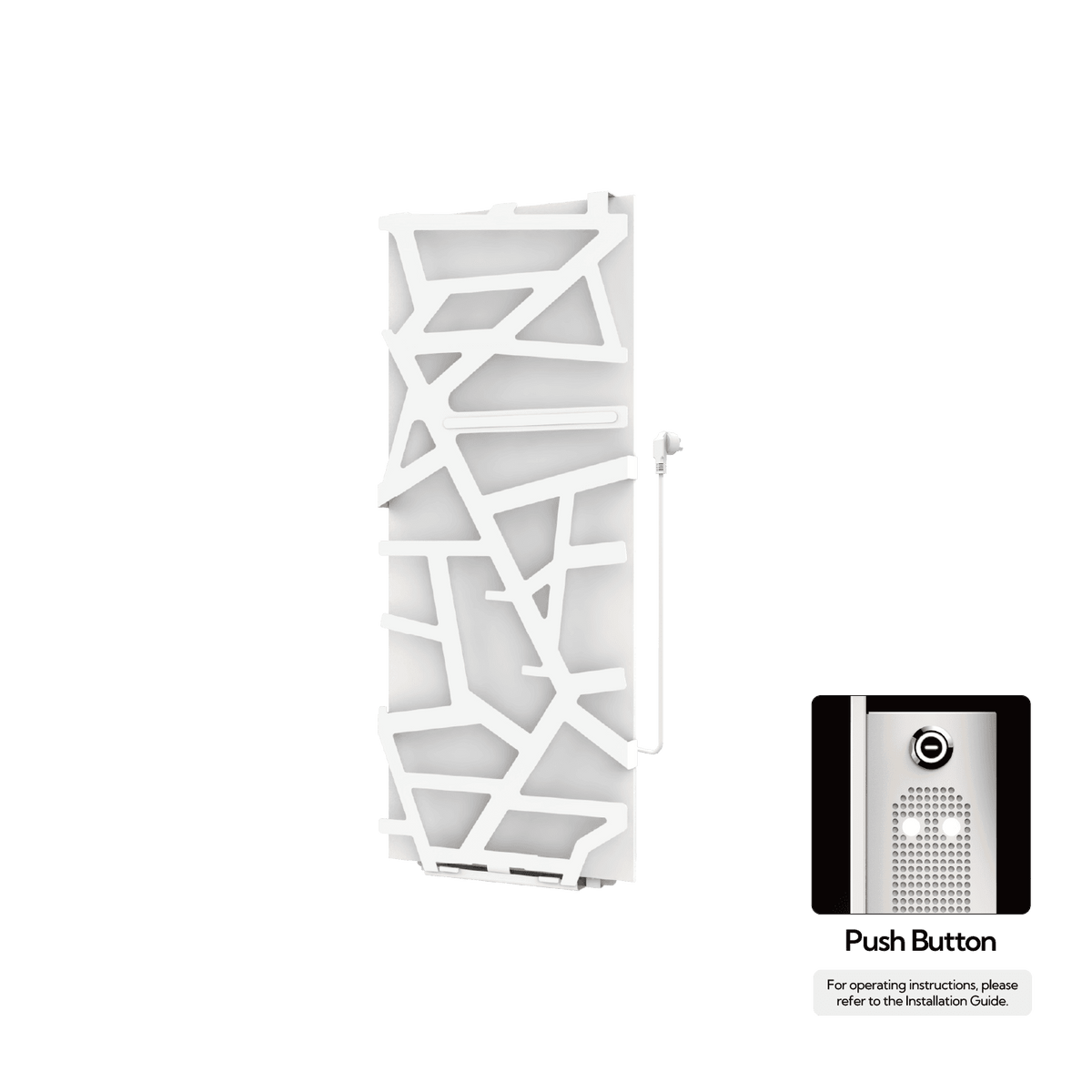 P&Bhusri S08-M-PWH-N S08 Towel Warmer in Porcelain White