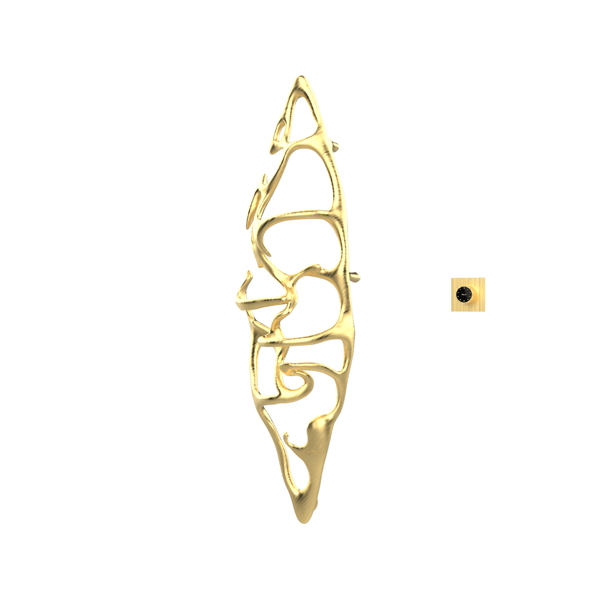 P&Bhusri S1-L-BBR-XM Boat of Sage Large Towel Warmer in PVD Brushed Brass