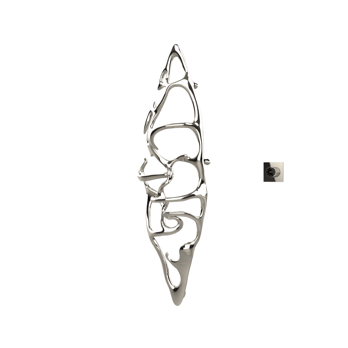 P&Bhusri S1-L-PNI-XM Boat of Sage Large Towel Warmer in PVD Polished Nickel