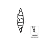 P&Bhusri S1-M-PBN-N-DO Boat of Sage Medium Towel Warmer in PVD Polished Black Nickel