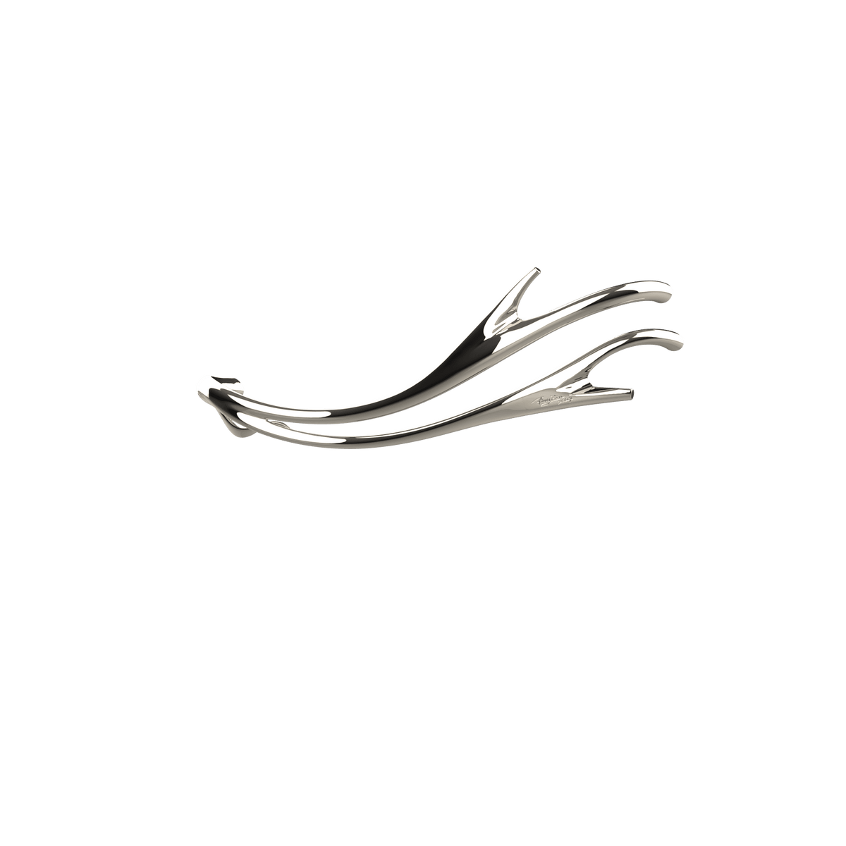 P&Bhusri S2-M-PNI-SC Golden Antlers Towel Warmer in PVD Polished Nickel