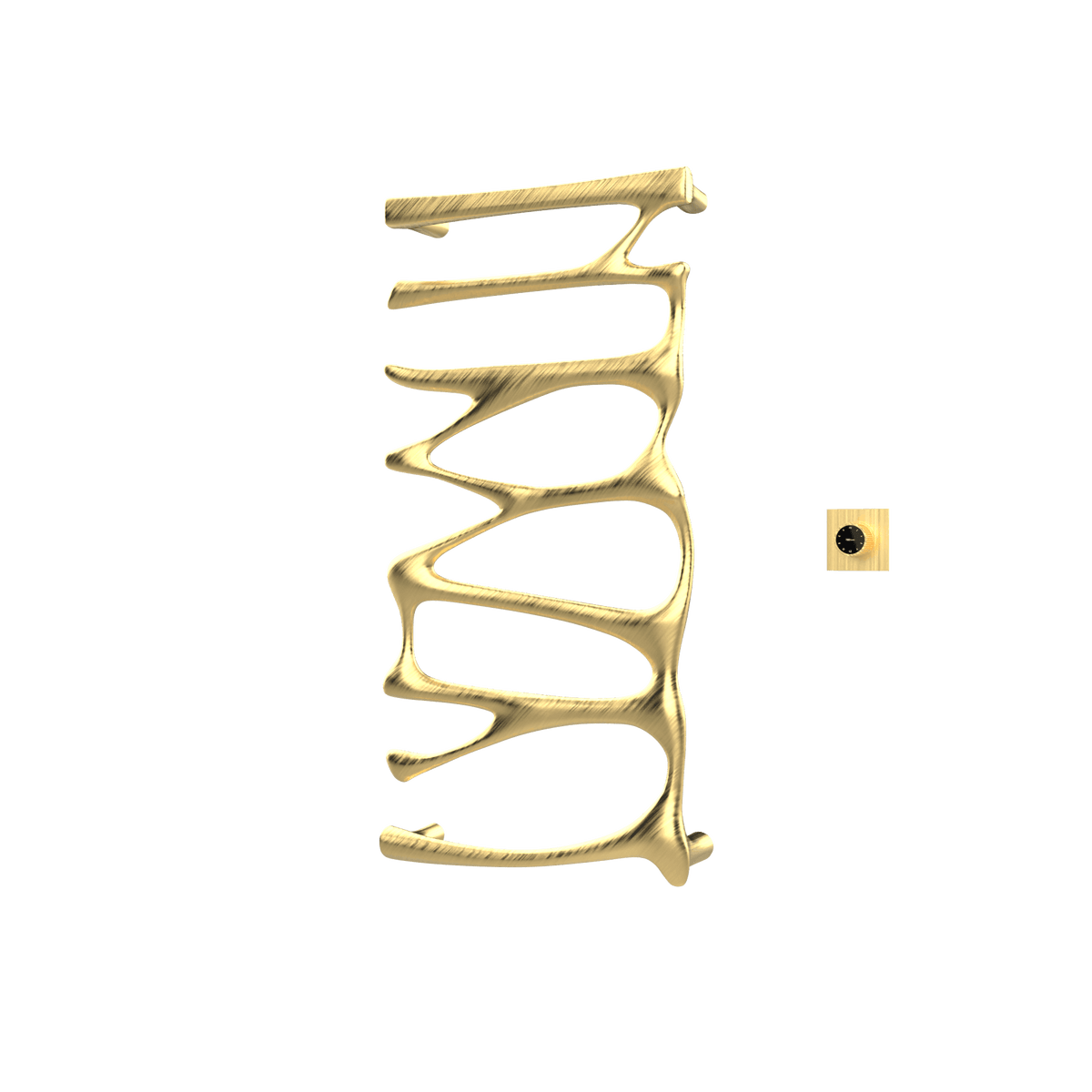 P&Bhusri S5-M-BBR-XM Provence Towel Warmer in PVD Brushed Brass