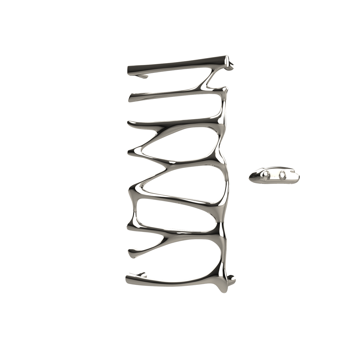 P&Bhusri S5-M-PNI-XA Provence Towel Warmer in PVD Polished Nickel