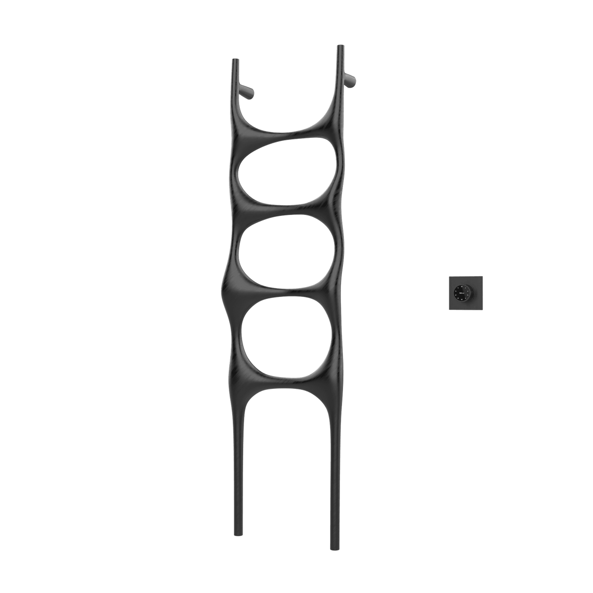 P&Bhusri S6-M-BBN-XM Crete Palace Towel Warmer in PVD Brushed Black Nickel